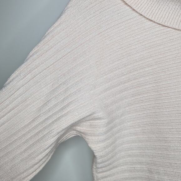 Moth Anthropologie Pale Pink Turtleneck Sweater | Size S - Picture 2 of 4